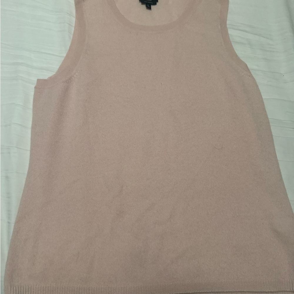 Sleeveless Pink Knit Top